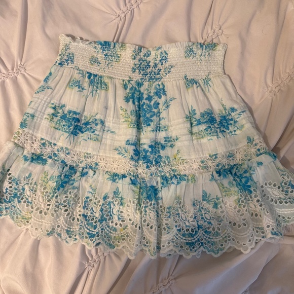 LoveShackFancy Jimena Mini Skirt Sz S - Picture 7 of 8